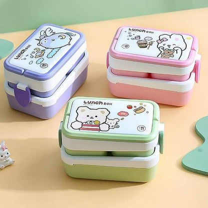 Double Layer Lunch Box لانش بوكس طبقتين