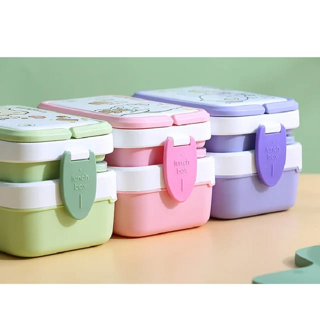Double Layer Lunch Box لانش بوكس طبقتين