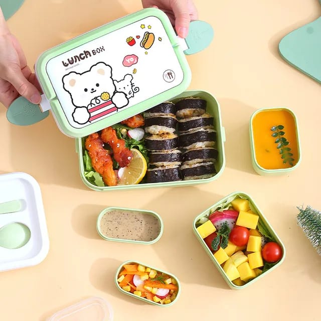 Double Layer Lunch Box لانش بوكس طبقتين